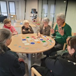 Animation avec Blobrain avec des Aidants et des Aidés pour l'asso France Alzheimer